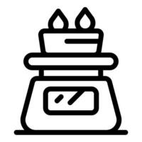 Aromatherapy diffuser spreading essential oils for relaxation vector