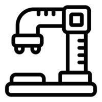 Industrial 3d scanner creating prototype model from cad file vector