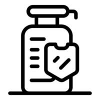 Antivirus software protecting operating system with shield icon vector