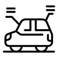 Self driving car using sensor signals for navigation on road vector