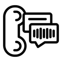 Phone icon sending voice message with soundwave symbol vector