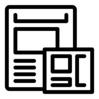 Web design process being presented on wireframe graphic vector