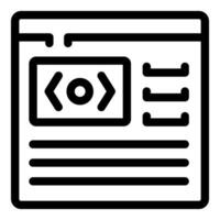 Web development programming code website design software icon vector