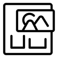 Online image gallery for browsing and organizing photos vector