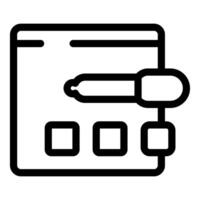 Digital signature signing online document on computer screen vector