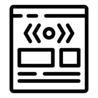 Web design layout showing concept of responsive website vector