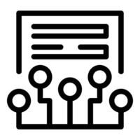 Electronic document management system connecting users with data vector