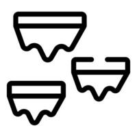 Set of three glazed chocolate topping dripping icons vector