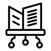 Data center icon showing network attached storage vector