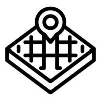Location icon showing gps coordinates on a map vector