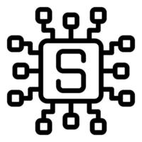 Smart contract platform providing secure transactions vector