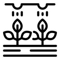 Smart farm system providing artificial rain to sprout vector
