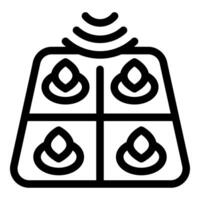Smart stove sending wifi signal for remote control vector