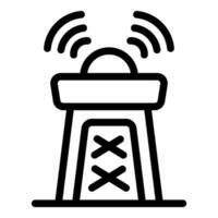 Radio tower transmitting signals for communication vector
