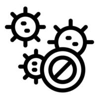 Stop sign blocking viruses from spreading infection vector