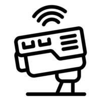 Smart speed camera transmitting data using wireless connection vector