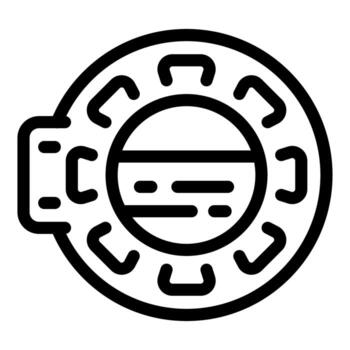 redondo astronave ventana ofrecimiento ver de espacio viaje vector