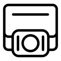 Credit card being inserted into pos terminal for payment vector