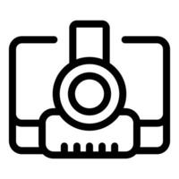 Camera icon representing photography and image capture vector