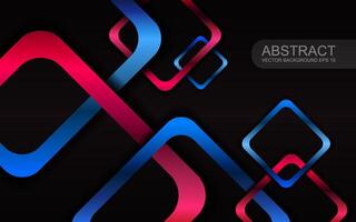 Colorful glossy squares abstract technical background. geometric banner design vector