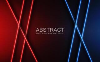 Abstract geometric neon lines. banner pattern background illustration vector