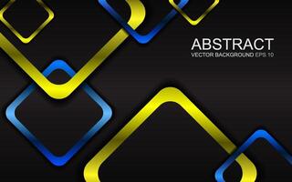 Colorful glossy squares abstract technical background. geometric banner design vector