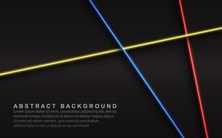 Abstract multi color neon lines moving effect banner pattern design vector