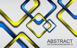 Colorful glossy squares abstract technical background. geometric banner design vector