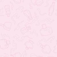 Outline Abstract Smoke Fog Seamless Pattern illustration Design vector
