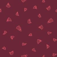 Outline Bunch of Tassels Seamless Pattern illustration Design vector