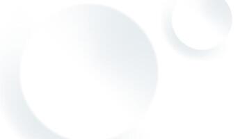 simple white abstract background with circles texture vector