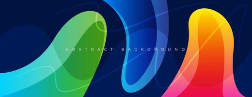 abstract color gradient fluid background vector