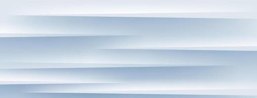 white abstract background with 3d stripes vector