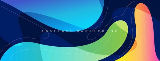 abstract color gradient fluid background vector