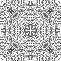 Outline seamless pattern Doodle hand drawn art Sketch vector