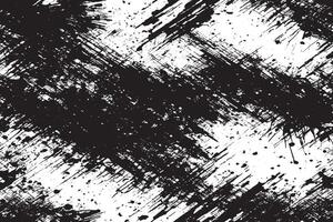 Black Monochrome Grunge Overlay with Distressed Gritty Texture on White Background vector