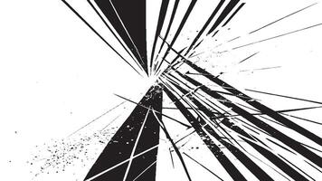 Stylish Black Monochrome. Sharp and Modern Texture on White Background for Design vector