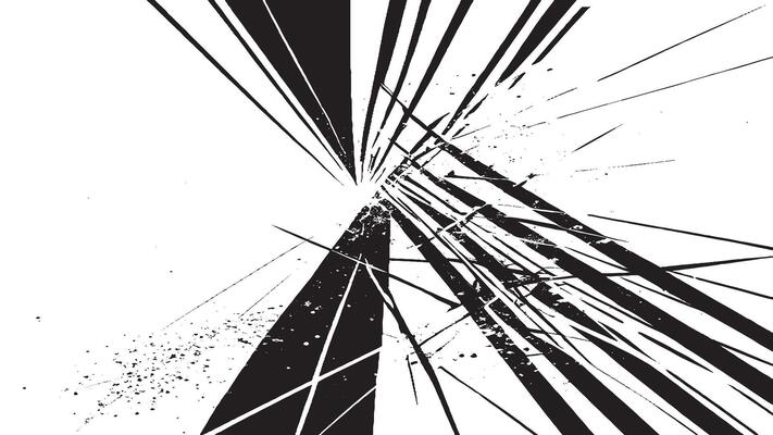 Stylish Black Monochrome. Sharp and Modern Texture on White Background for Design