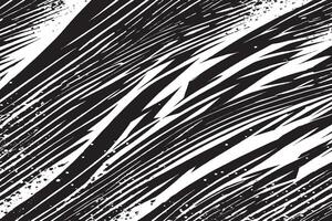 Rough and Weathered Black Monochrome Texture on White Background vector