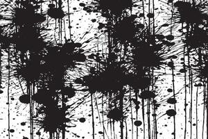Gritty and Distressed Black Texture on White Grunge Background vector