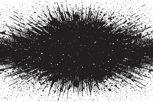 Weathered and Rough Black Grunge Texture on White Background vector