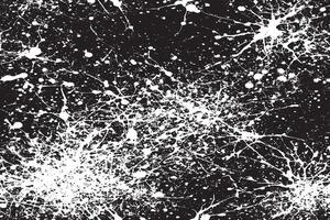 Monochrome Black Grunge Texture with Rough and Weathered Overlay vector