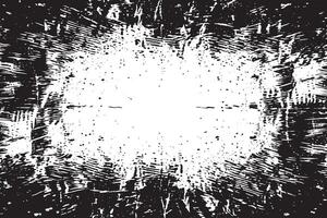 Gritty and Rough Black Grunge Texture Overlay on White Background vector