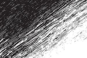 Rough and Weathered Black Monochrome Texture on White Background vector
