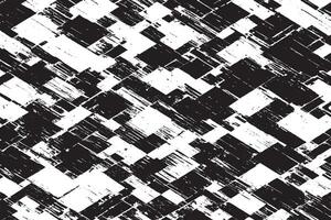 Black Monochrome Grunge Overlay with Distressed Gritty Texture on White Background vector