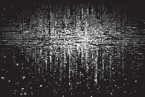 Black Monochrome Grunge Overlay with Distressed Gritty Texture on White Background vector