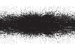 Black Monochrome Grunge Overlay with Distressed Gritty Texture on White Background vector