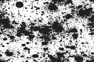 Gritty and Distressed Black Texture on White Grunge Background vector