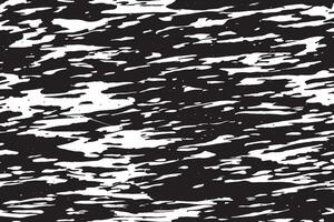 Gritty and Rough Black Grunge Texture Overlay on White Background vector