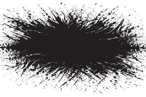 Black Monochrome Grunge Overlay with Distressed Gritty Texture on White Background vector
